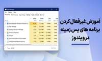 آموزش غیرفعال کردن برنامه های پس زمینه در ویندوز 10 و ویندوز 11